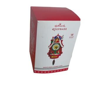 Hallmark QVC Exclusive Santa's Magic Cuckoo Clock REPAINT Limited 5000 W/ CORD
